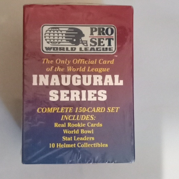 PRO SET 1991 WORLD LEAGUE FOOTBALL- Inaugural Series-Complete Set-Factory Sealed - Picture 1 of 11